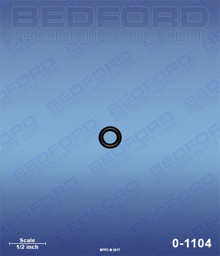 Bedford 0-1104 replaces Graco 168-110 / Graco 168110 O-Ring, viton (standard) for Graco FieldLazer