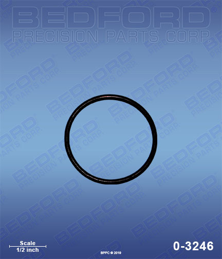 Bedford 0-3246 replaces Graco 17V-093 / Graco 17V093 O-Ring, bottom of cylinder, solvent resistent (optional) for Graco TurfLiner