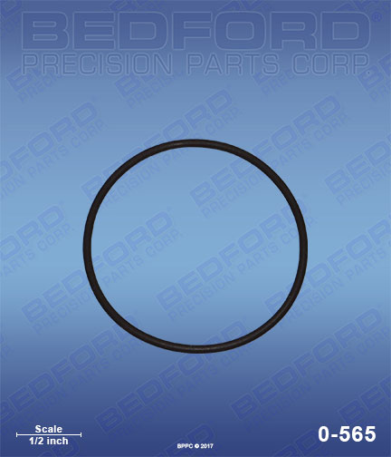 Bedford 0-565 replaces Titan / Speeflo 140-009 / Speeflo 140009 O-Ring, lower cylinder seal, outer for Titan / Speeflo PowrTwin 12,000 GHD
