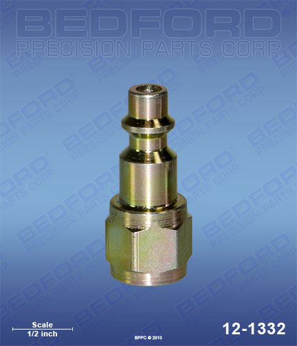 Bedford 12-1332 replaces  1/4" NPT(f) Plug - Parker type H3C for  Quick Disconnects