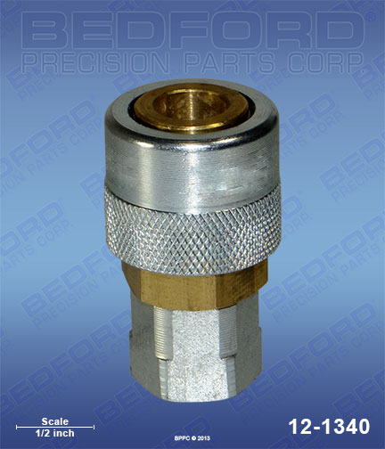 Bedford 12-1340 replaces  1/4" NPT(f) Coupler - Parker type 53 for  Quick Disconnects
