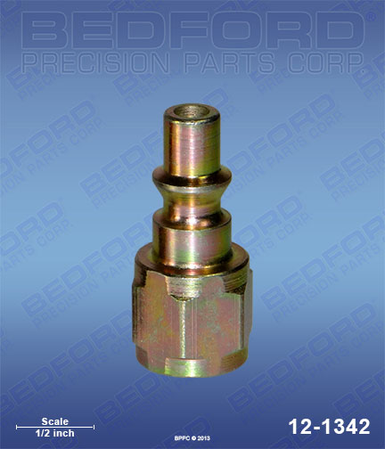 Bedford 12-1342 replaces  1/4" NPT(f) Plug - Parker type A3C for  Quick Disconnects