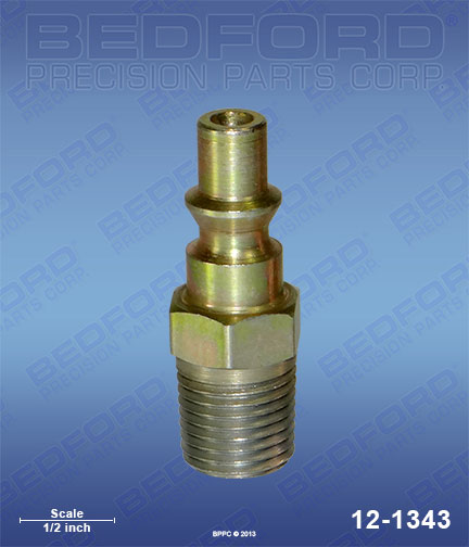 Bedford 12-1343 replaces  1/4" NPT(m) Plug - Parker type A2C for  Quick Disconnects
