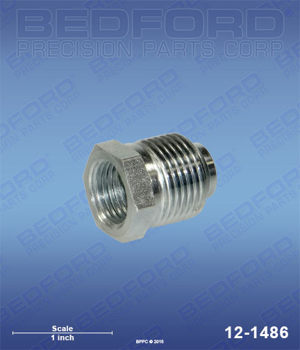 Bedford 12-1486 replaces  181-085 / Graco 181085 "F to G" - Wagner / Airlessco / ASM Gun thread to Graco Tip Base thread for  Adapters, Nipples & Plugs