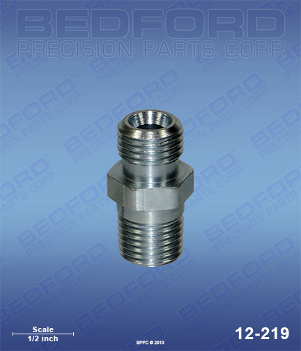 Bedford 12-219 replaces  162-453 / Graco 162453 1/4" NPT(m) x 1/4" NPS(m) for  Adapters, Nipples & Plugs