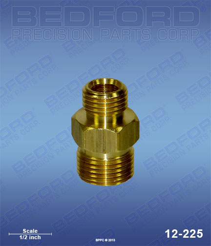 Bedford 12-225 replaces  1/4" NPS(m) x 3/8" NPS(m) for  Adapters, Nipples & Plugs