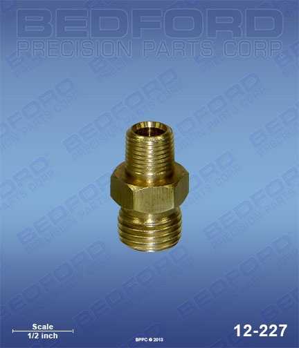 Bedford 12-227 replaces  71-28 / Binks 7128 1/8" NPS(m) x 1/4" NPS(m) for  Adapters, Nipples & Plugs
