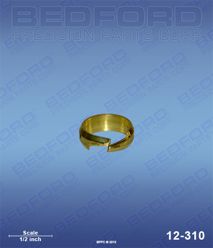 Bedford 12-310 replaces  Compression ring for 1/4" ID hose for  Re-Usable Hose Connectors