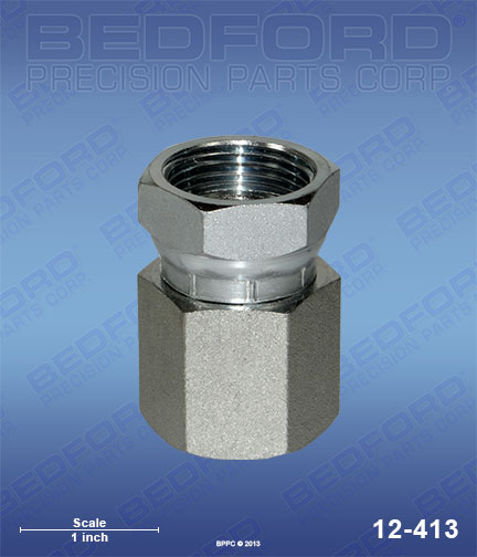 Bedford 12-413 replaces  156-172 / Graco 156172 3/4" NPT(f) x 3/4" NPS(f) for  Swivel Adapter Unions