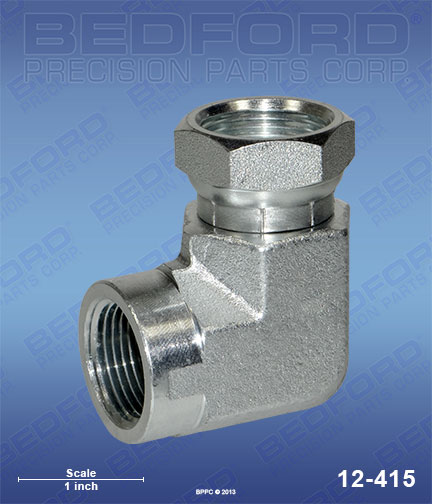 Bedford 12-415 replaces  156-589 / Graco 156589 3/4" NPT(f) x 3/4" NPS(f) x 90 degrees for  Swivel Adapter Unions