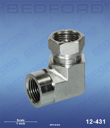 Bedford 12-431 replaces  157-416 / Graco 157416 1/2" NPT(f) x 1/2" NPS(f) x 90 degrees for  Swivel Adapter Unions