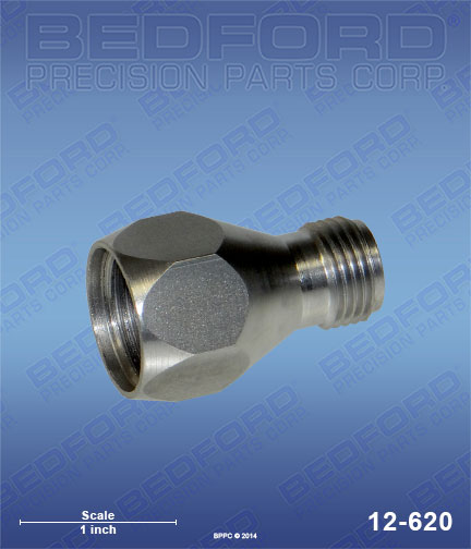 Bedford 12-620 replaces  164-120 / Graco 164120 Tip Filter Housing, 7/8"(f) x 11/16"(m) threads, stainless steel for  Tip Filters