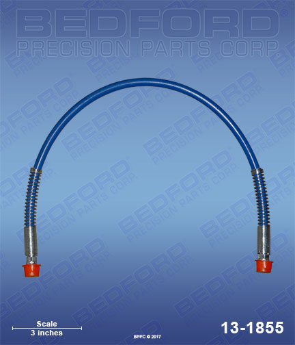 Bedford 13-1855 replaces Graco 223-766 / Graco 223766 Pressure Return Hose, 1/4" dia x 29" long, 1/4" NPS(fbe) for Graco GM 3500