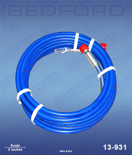 Bedford 13-931 replaces HERO 115 1/4" x 25' Airless Hose Assembly for HERO 400