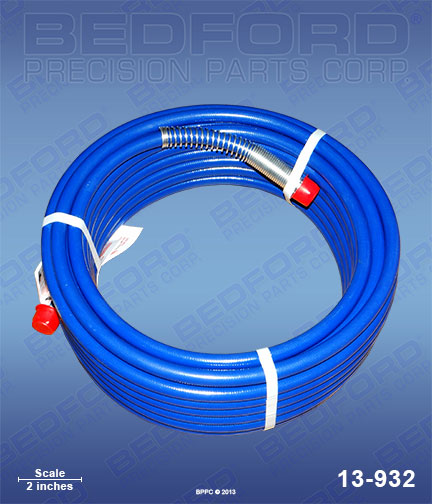 Bedford 13-932 replaces Wagner SprayTech 0154015 50' x 1/4" Airless Hose Assembly for Wagner SprayTech Apex 1920