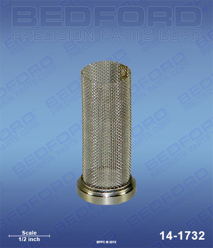 Bedford 14-1732 replaces  83-2089 / Binks 832089 50 Mesh Filter Element for  Inline Filters / Tip Filters