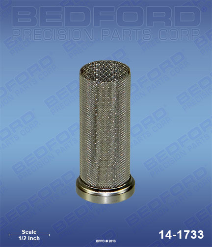 Bedford 14-1733 replaces  83-2596 / Binks 832596 80 Mesh Filter Element for  Inline Filters / Tip Filters