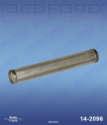 Bedford 14-2096 replaces Titan 730-067-30 / Titan 73006730 Outlet Filter Element, 30 mesh, stainless steel for Titan RentSpray 700