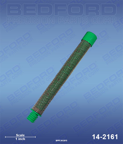 Bedford 14-2161 replaces Titan 540-030 / Titan 540030 Outlet Filter, 30 mesh, coarse, green (bulk 500-200-03) for Titan 440 ix