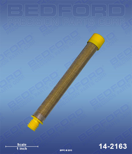 Bedford 14-2163 replaces Titan / Speeflo 540-100 / Titan 540100 Outlet Filter, 100 mesh, fine, yellow (bulk 500-200-10) for Titan / Speeflo Impact 340