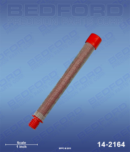 Bedford 14-2164 replaces Titan / Speeflo 540-150 / Titan 540150 Outlet Filter, 150 mesh, extra-fine, red (bulk 500-200-15) for Titan / Speeflo Impact 400