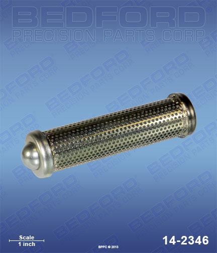 Bedford 14-2346 replaces Titan / Speeflo 930-006 / Speeflo 930006 Outlet Filter Element, 50 Mesh with Check Ball for Titan / Speeflo PowrTwin 8900