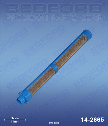 Bedford 14-2665 replaces Graco 287-033 / Graco 287033 Filter, 100 mesh, blue, fine for Graco Contractor II Spray Gun