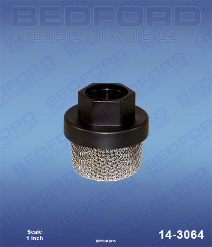 Bedford 14-3064 replaces Graco 187-651 / Airlessco 187651 Intel Strainer, 3/4"-16 UNF Thread for Graco TurfLiner