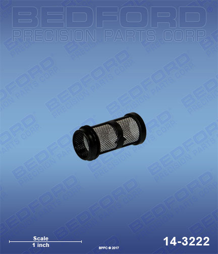 Bedford 14-3222 replaces  24E-376 / Graco 24E376 Filter, 60 mesh, black for  Airless Gun Filters