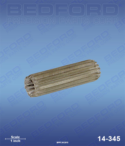 Bedford 14-345 replaces  41-2627 / Binks 412627 Outlet Filter Element, 100 Mesh, .006 screen for  Outlet Filters