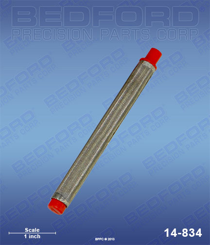 Bedford 14-834 replaces  581-061 / Wagner 581061 Outlet Filter Element, 180 Mesh, red, push-in type for  Outlet Filters