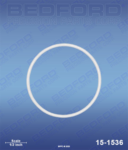 Bedford 15-1536 replaces Wagner SprayTech / Amspray 09441 Teflon O-Ring, at top & bottom of sleeve for Wagner SprayTech / Amspray Panther (MAB)
