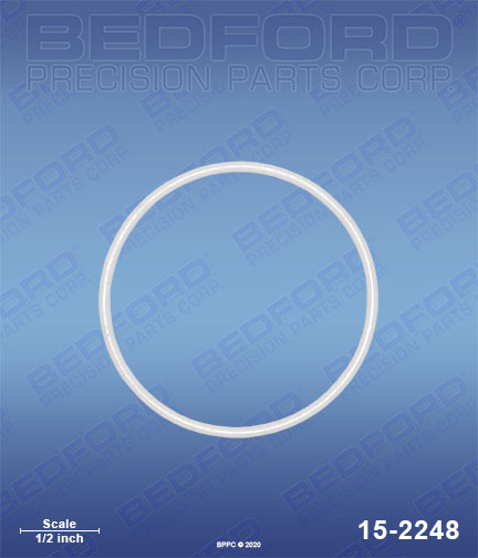 Bedford 15-2248 replaces Graco 108-822 / Graco 108822 Teflon O-Ring, at top & bottom of sleeve for Graco TexSpray Mark X