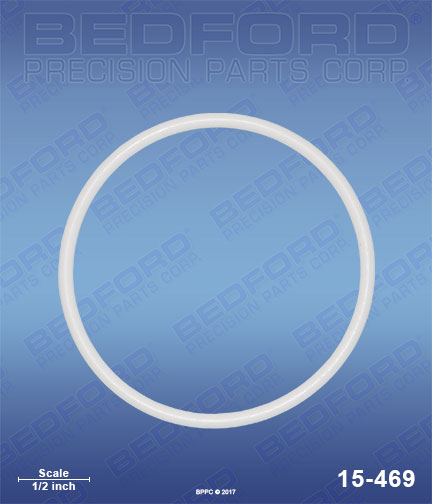Bedford 15-469 replaces Graco 166-073 / Graco 166073 Teflon O-Ring, intake valve (for series D and later pumps) for Graco 63:1 King