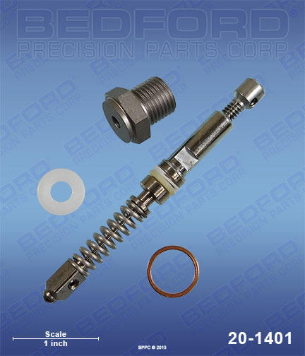 Bedford 20-1401 replaces Graco 218-143 / Graco 218143 Gun Repair Kit, Needle & Diffuser - Silver & Flex Guns for Graco LineLazer 5000