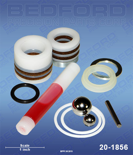 Bedford 20-1856 replaces Graco 235-703 / Graco 235703 Repair Kit with Leather & Polyethylene Packings for Graco 390 st