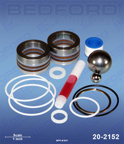 Bedford 20-2152 replaces Titan / Speeflo 144-050 / Speeflo 144050 Repair Kit with Leather & Polyethylene Packings for Titan / Speeflo PowrLiner 8900
