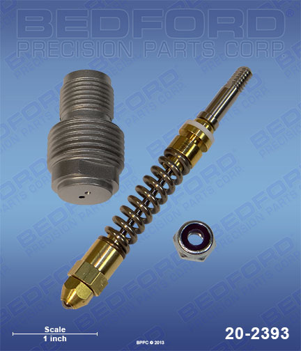Bedford 20-2393 replaces Graco / ASM 4427-G / Asm 4427G Repair Kit - includes: "G" thread diffuser (7/8"), ball holder & plunger for Graco / ASM 300 Spray Gun