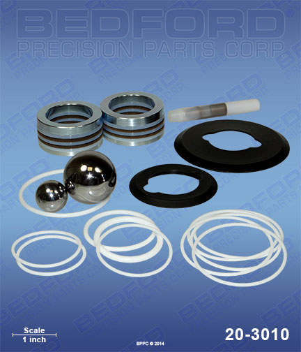 Bedford 20-3010 replaces Graco 24F-969 / Graco 24F969 Repair Kit with Xtreme Seals & Leather Packings (Series A / B / C) for Graco Xtreme 180cc (750)