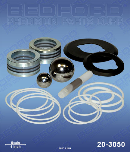 Bedford 20-3050 replaces Graco 262-792 / Graco 262792 Repair Kit - Repair Kit with X-Tuff-Stack Seals (Series A / B / C) for Graco Xtreme 180cc (750)