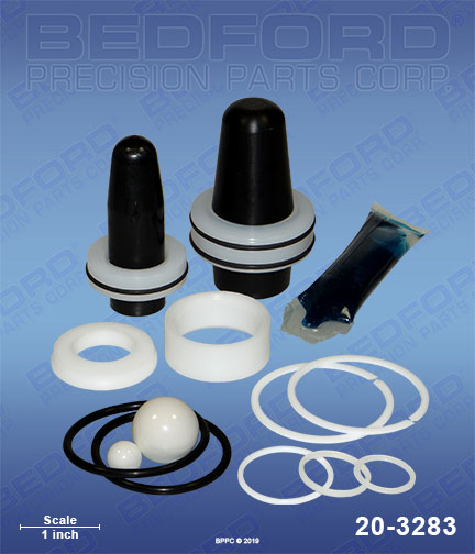 Bedford 20-3283 replaces Titan / Speeflo 800-730 / Titan 800730 Repair Kit with ceramic ball for Titan / Speeflo PowrTex 1200 SF