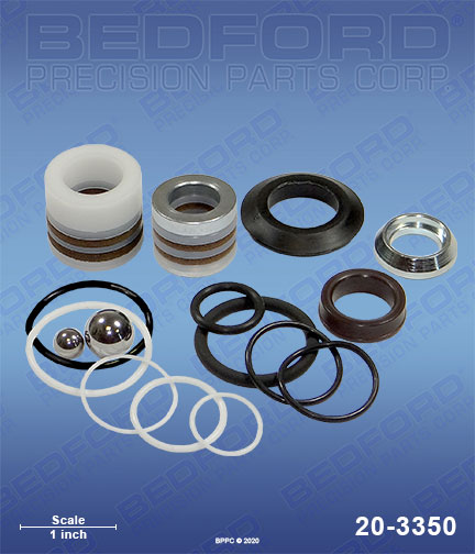 Bedford 20-3350 replaces Graco 18B-260 / Graco 18B260 Repair Kit with Leather & Polyethylene Packing (formerly 244-194) for Graco Duron Performance Pro 395