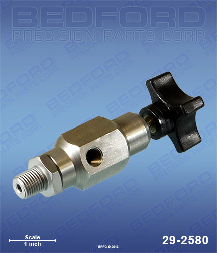Bedford 29-2580 replaces Titan / Speeflo 944-620 / Speeflo 944620 Bleed Valve Assembly with 1/4" NPT Inlet x 1/8" NPT Outlet for Titan / Speeflo PowrLiner 4000