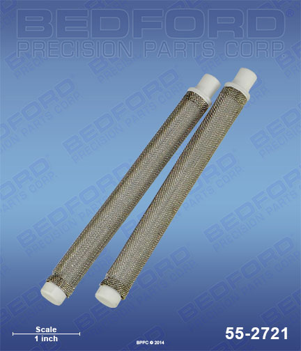 Bedford 55-2721 replaces  4433-2 / Asm 44332 Filter, 50 mesh, white, medium (2-pack) for  Airless Gun Filters