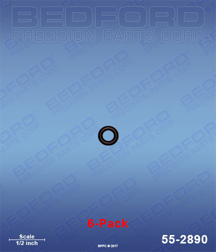 Bedford 55-2890 replaces Graco 246-354 / Graco 246354 O-Rings, Check Valve (6-pack) for Graco Fusion CS Gun