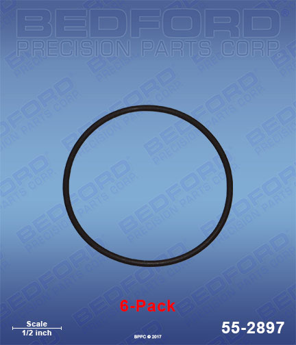 Bedford 55-2897 replaces Graco 248-132 / Graco 248132 O-Rings, Fluid Housing, large (6-pack) for Graco Fusion CS Gun