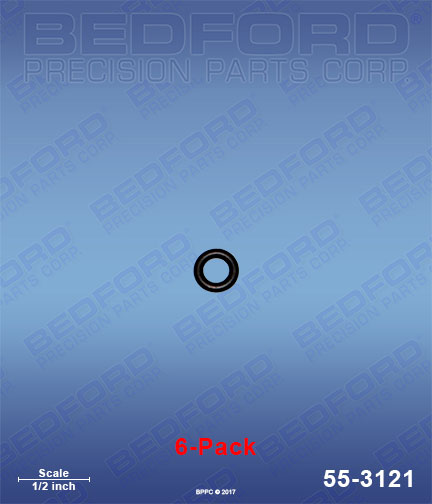 Bedford 55-3121 replaces Graco 256-771 / Graco 256771 O-Rings, Check Valve (6-pack) for Graco Fusion CS Gun