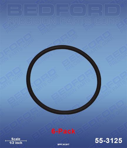 Bedford 55-3125 replaces Graco 256-775 / Graco 256775 O-Rings, Piston, large (6-pack) for Graco Fusion CS Gun