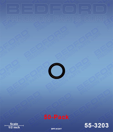 Bedford 55-3203 replaces Graco 25M-241 / Graco 25M241 Solvent Resistant O-Rings 256-468 (50-pack) for Graco Fusion CS Gun
