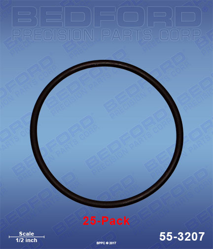 Bedford 55-3207 replaces Graco 25M-245 / Graco 25M245 Solvent Resistant 248-135 O-Rings (25-pack) for Graco Fusion Spray Guns